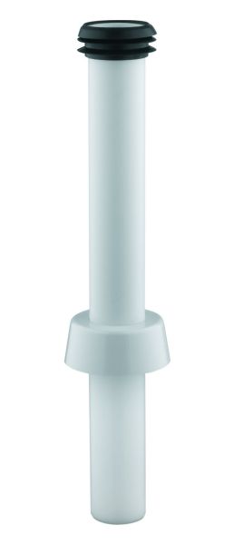Spülrohr-Anschlussgarnitur weiss Verbindung von UP-Spülbogen mit Stand-WC - Bild 1