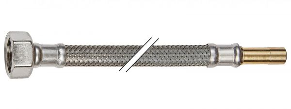 Flexibler Verbindungsschlauch Silikon KTWA 500mm Überwurfmutter 3/8'' x 10mm Rohrstutzen - Bild 1