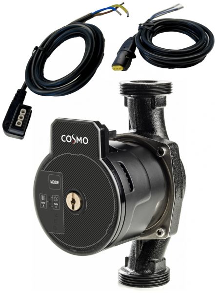 COSMO Hybridpumpe CP-HY 15-75 BL 130mm mit PWM und Netzkabel, für Heizung und Solar - Bild 1