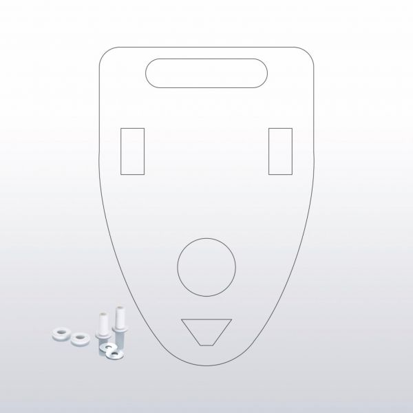 Schallschutzset Universal für handelsübliche Urinale, mit geringem Schallschutz TRINNITY - Bild 1