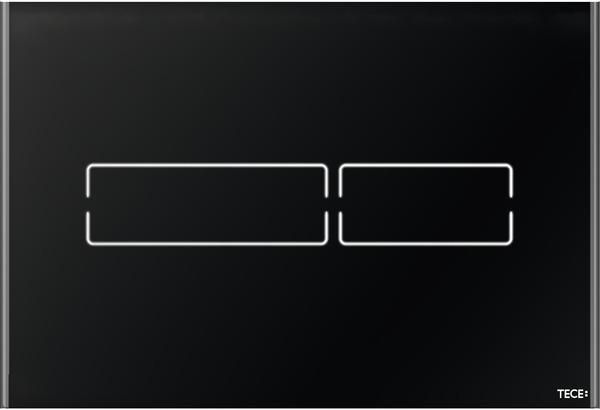 TECElux Mini Betätigungsplatte Glas schwarz, elektronische berührungslose Auslösung 9240961 - Bild 1