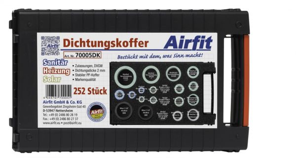 Airfit Universal-Dichtungssortiment 252 Dichtungen für Sanitär-Heizung-Solar 70005DK - Bild 1