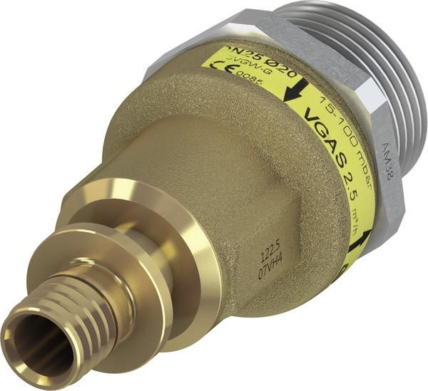 TECEflex Gassicherheitsarmatur GSK 6/TAE/32xR 1'' senkrecht oder waagerecht 750210 - Bild 1