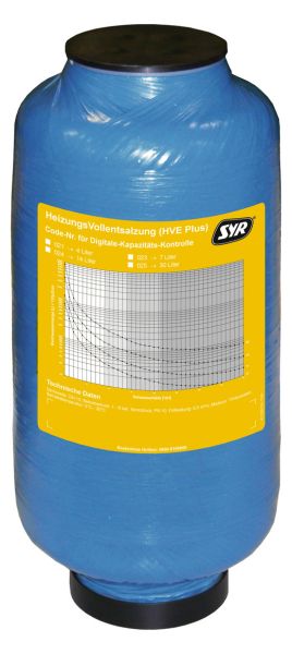 SYR Kartusche HVE Plus 14 Liter befüllt Vollentsalzung mit pH-Wert Stabilisierung, für 3200 und 3228 - Bild 1