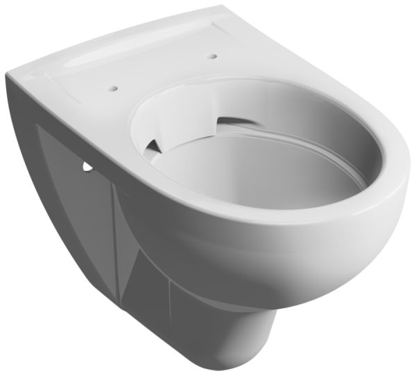 VIGOUR Wand-Tiefspül-WC clivia plus +5cm, ohne Spülrand, Ausladung 54 cm, weiss PflegetectPLUS - Bild 1